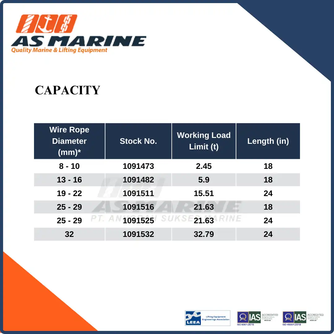 Capacity L180 Crosby USA